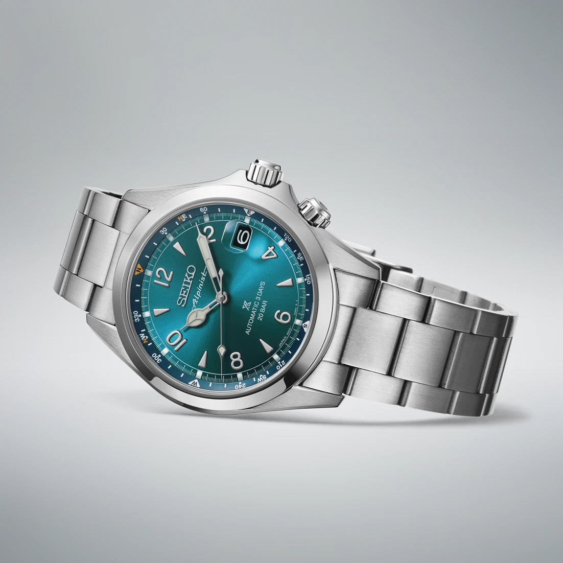 *BRAND NEW* Seiko Prospex Alpinist Turquoise Dial Stainless Men’s Watch SPB503