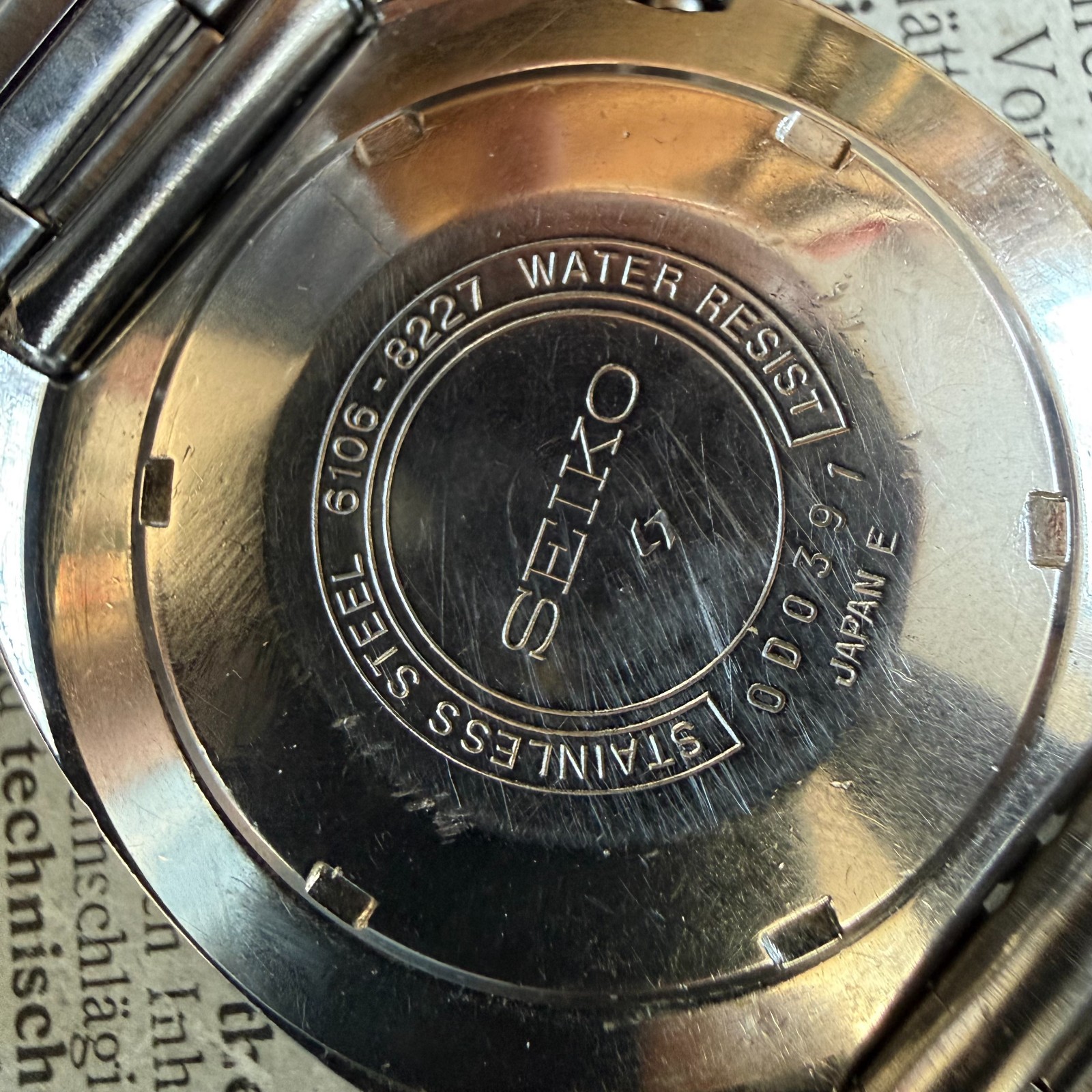 Vintage Seiko Rally Diver 6106-8227 Automatic “Checker Flag” Daini Seikosha 1970