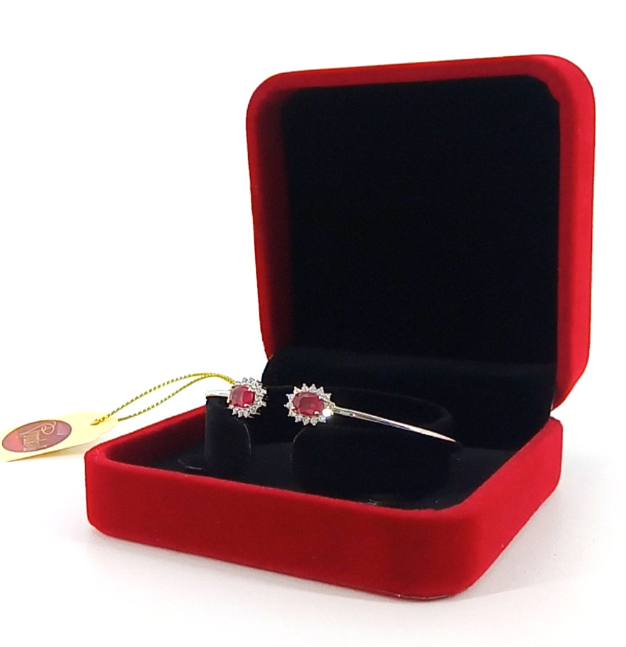 🔥🔥🔥Exclusive RUBY Bracelet in Silver & White Gold🔥🔥🔥