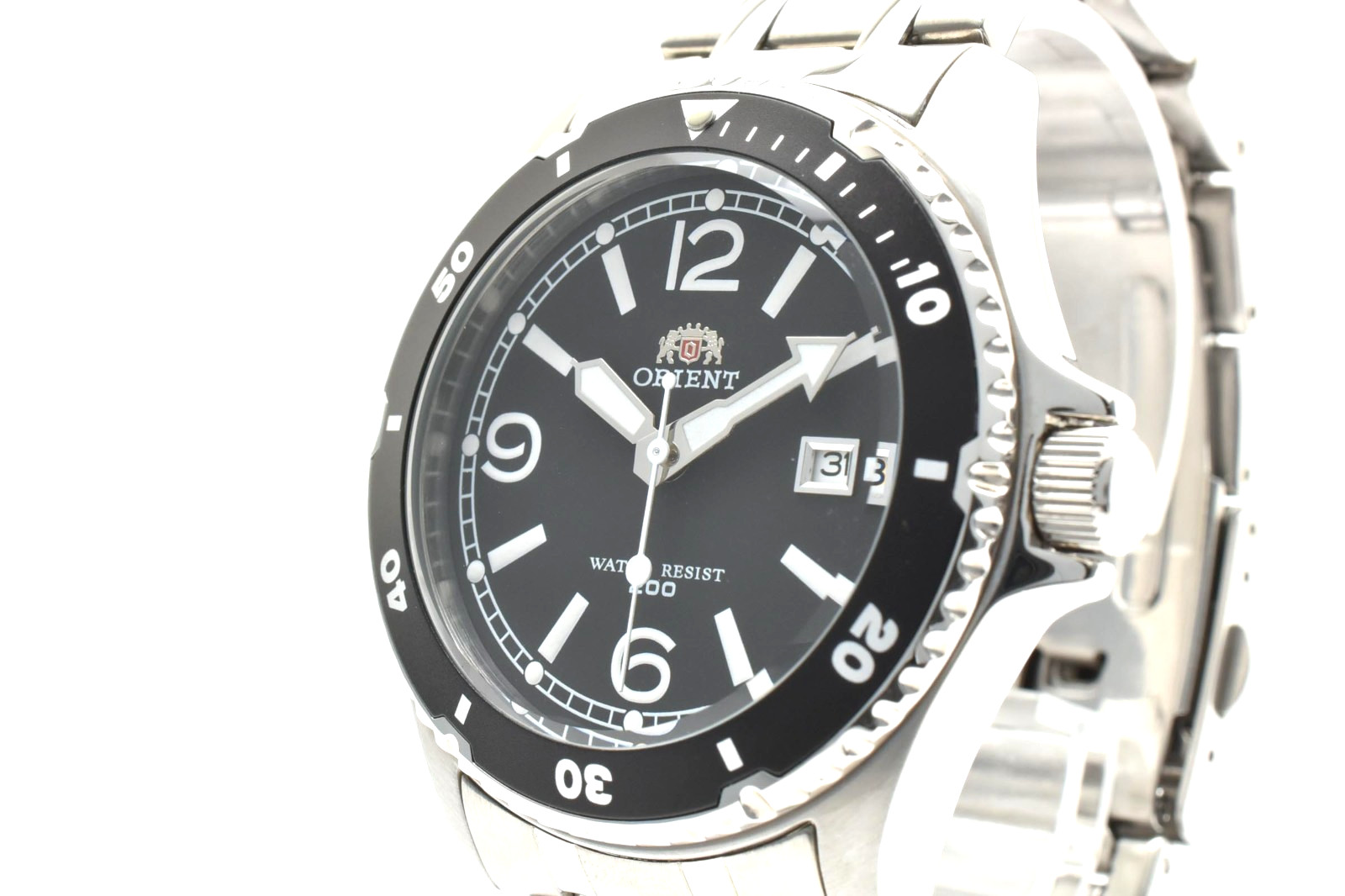 【N MINT】Orient Diver Style Quartz Watch UN7C00 Black Dial 200m Date Men’s Japan