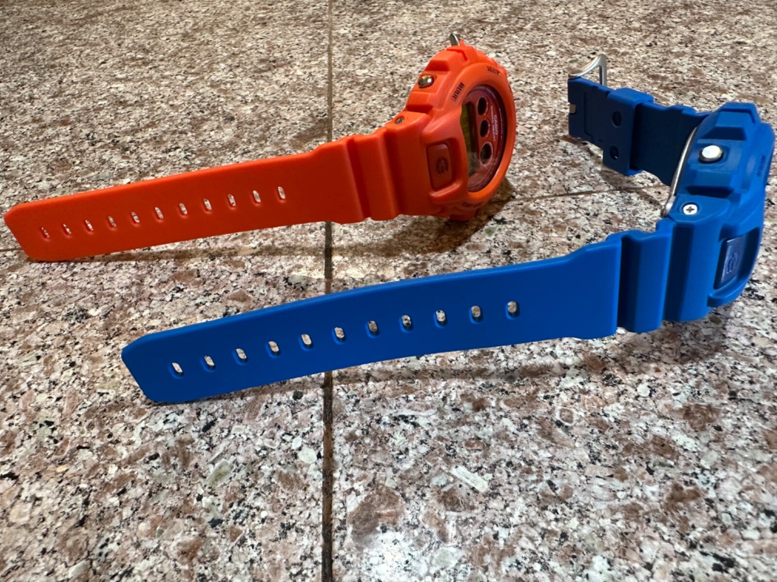 Casio G-Shock DW-6900MM-2 + DW6900MM-4 Combo SET Matte Blue & Orange dw-6900 WOW