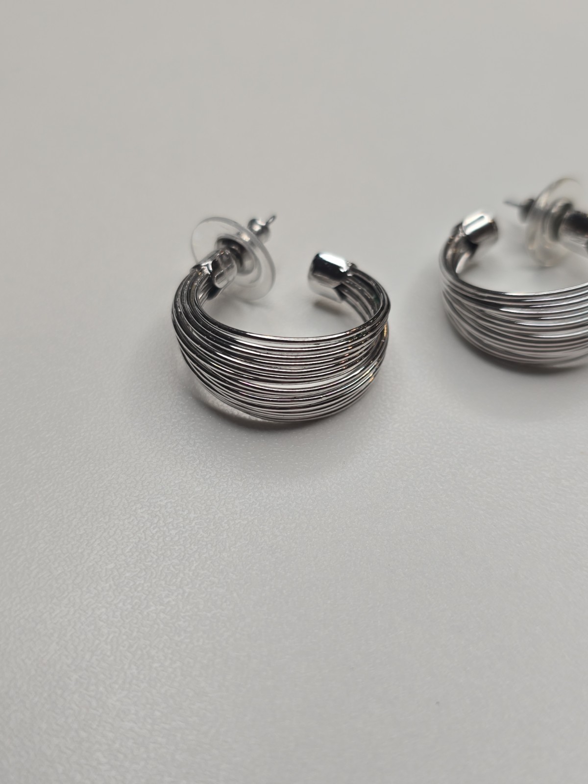 Luv AJ Canyon Hoop Earrings, Stacked Wire Design Women’s Fashion Jewelery