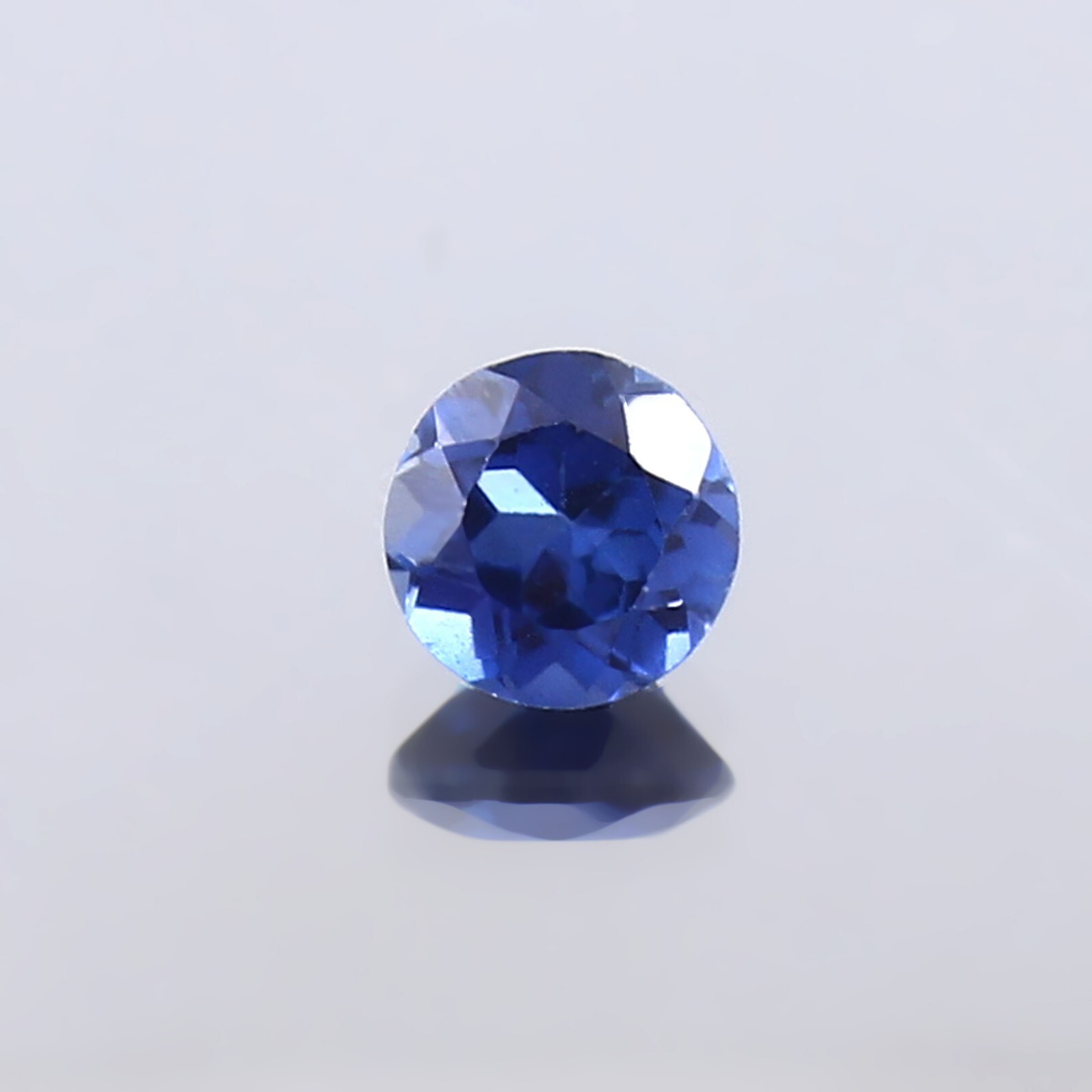 Natural Flawless Ceylon Blue Sapphire 5×5 MM Round Cut Loose Gemstone 0.50 Ct