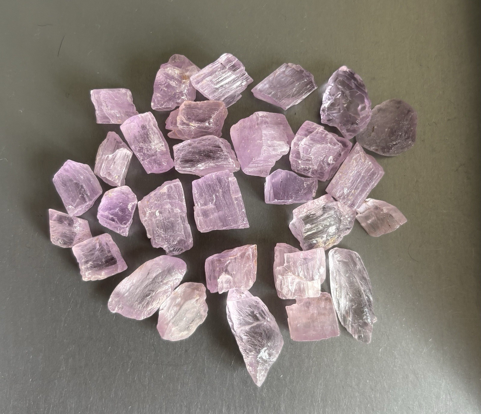 Nice Lot 149 Cts Natural Purple Colour Kunzite Rough From Nigeria