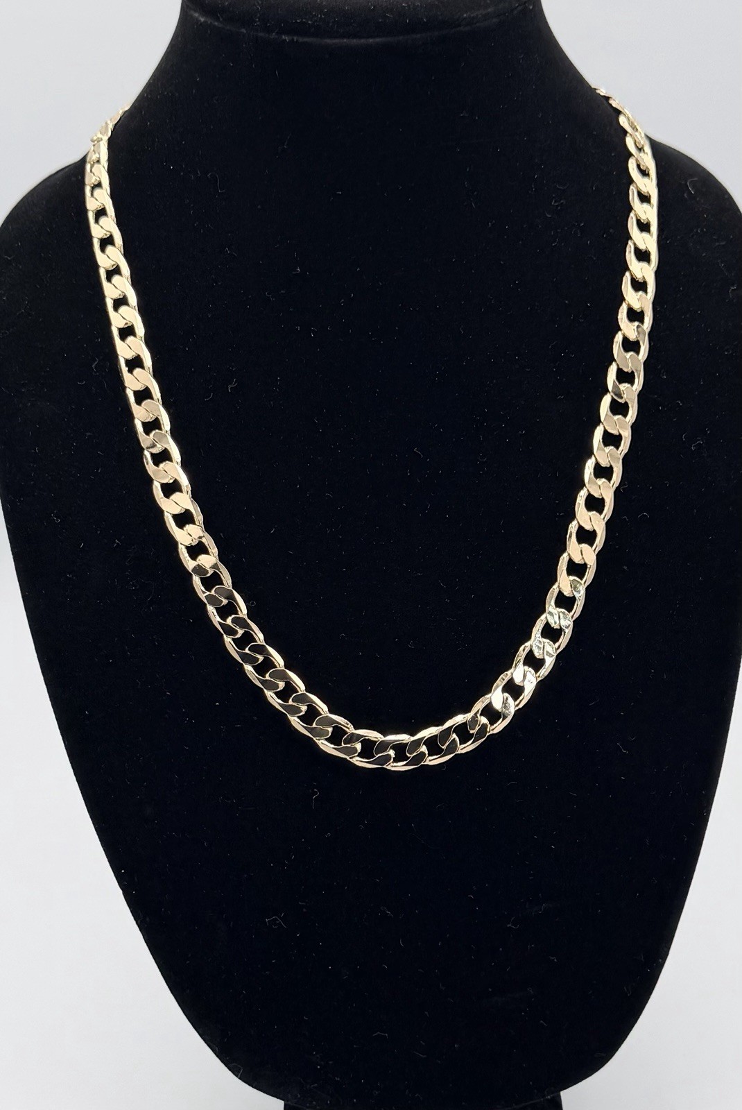 18K Gold Filled Cuban Link Chain, 10mm, 24″ New