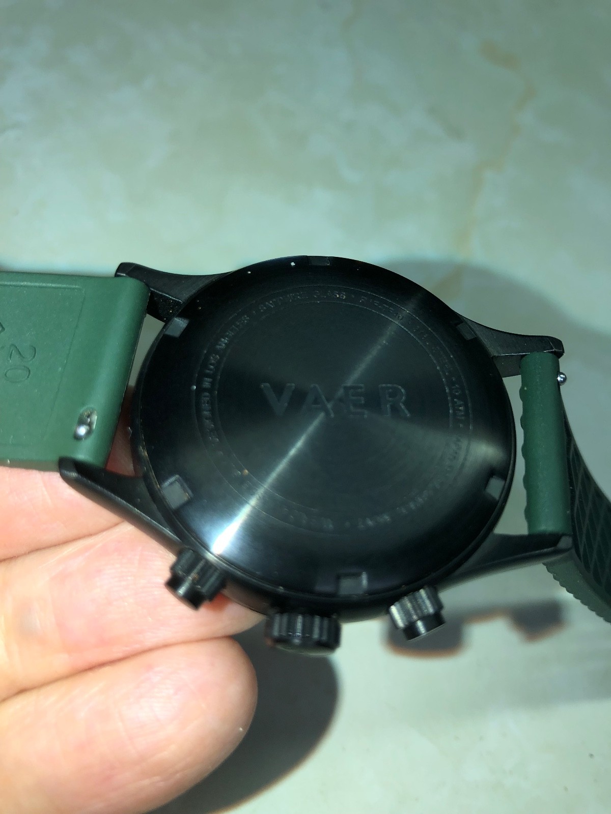 Vaer RS1 Rally Panda 40mm Quartz Chronograph Watch-Black PVD Coating