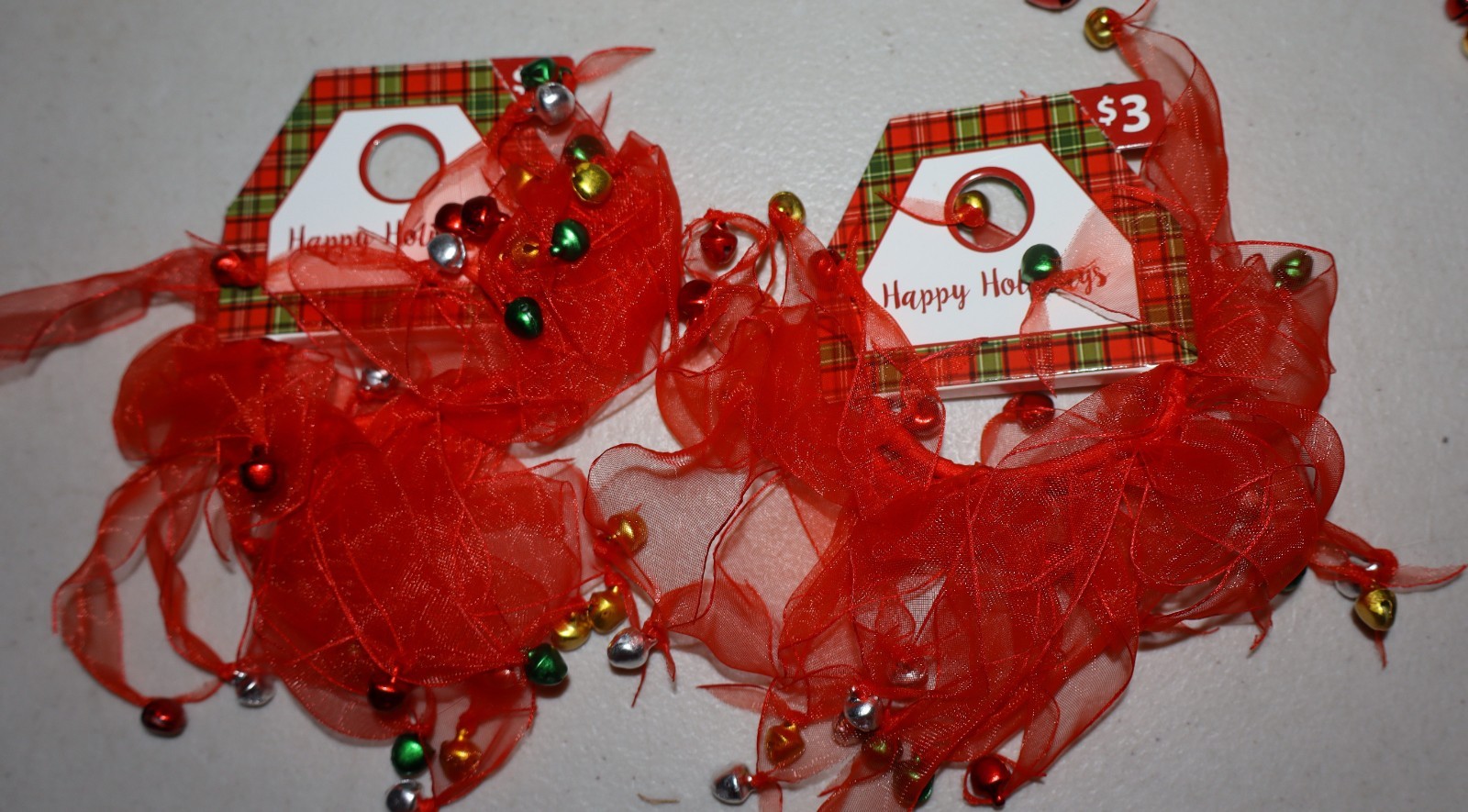 Happy Holiday Jewelry Lot of 7-Christmas Collection Earrings, Wrist Bands, Hair