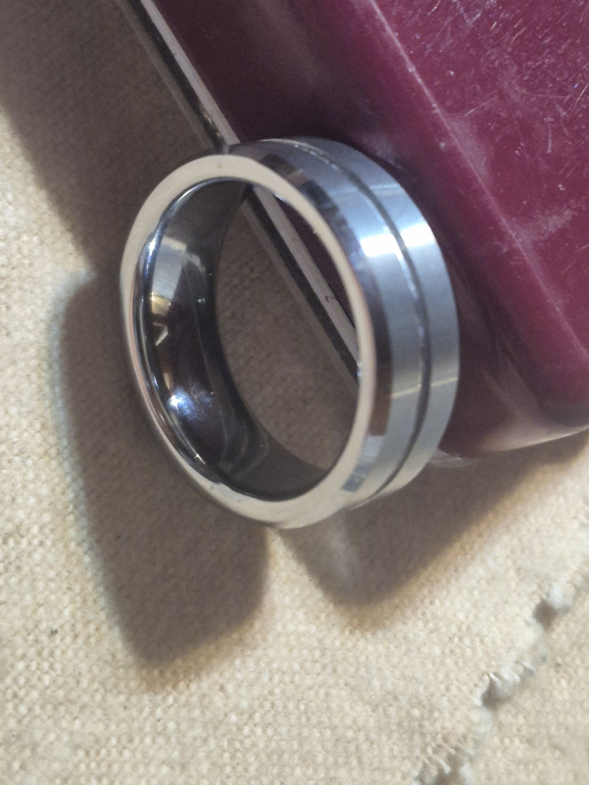 Mens Size 10 Tungsten Ring ( Wedding Ring Acceptable)