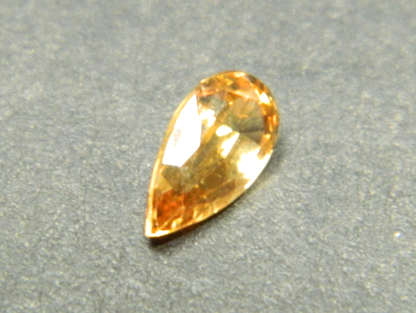 Imperial Topaz 1.05 Ct Clarity IF Pear Cut Natural Golden Brazil I198