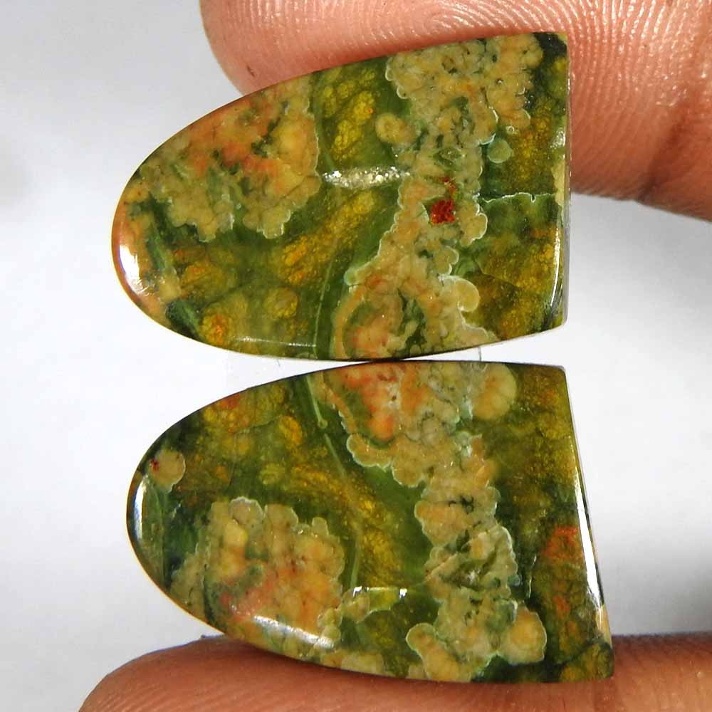 29.40Cts100%Natural Top Rhyolite Opal Fancy Pair Cabochon Loose Gemstone