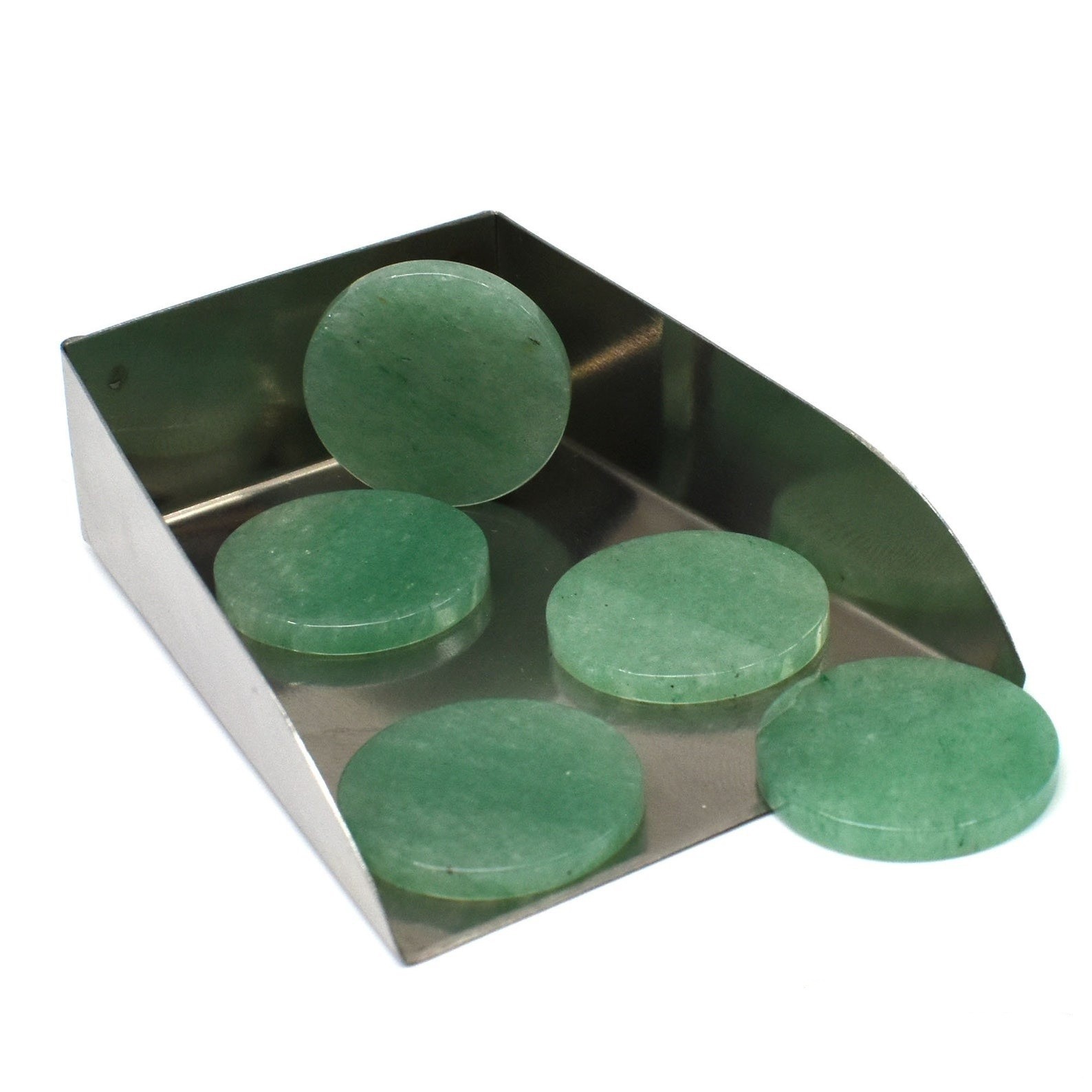 Natural Green Aventurine Round Bothside Flatback 8mm to 20mm Loose Gemstone
