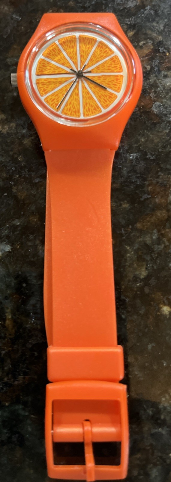 VTG Tropicana Orange Watch Rare NOS Orange Band Orange Face Untested