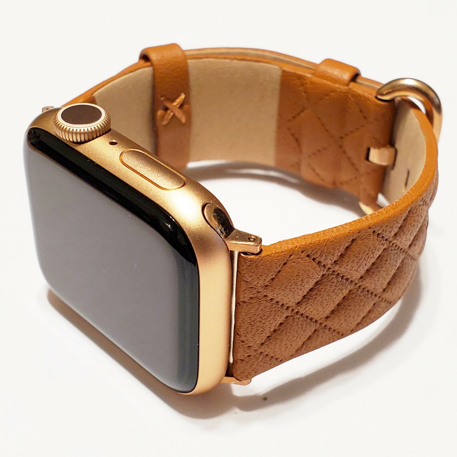 Leather Modern Style Band for Apple Watch Series 9, 8, 7, 6, 5, 4, 3, 2, 1, SE