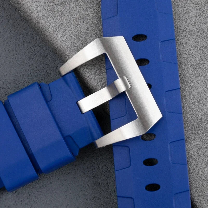 22mm 24mm 26mm FKM Rubber Watch Strap Fits Panerai Luminor Submersible Marina