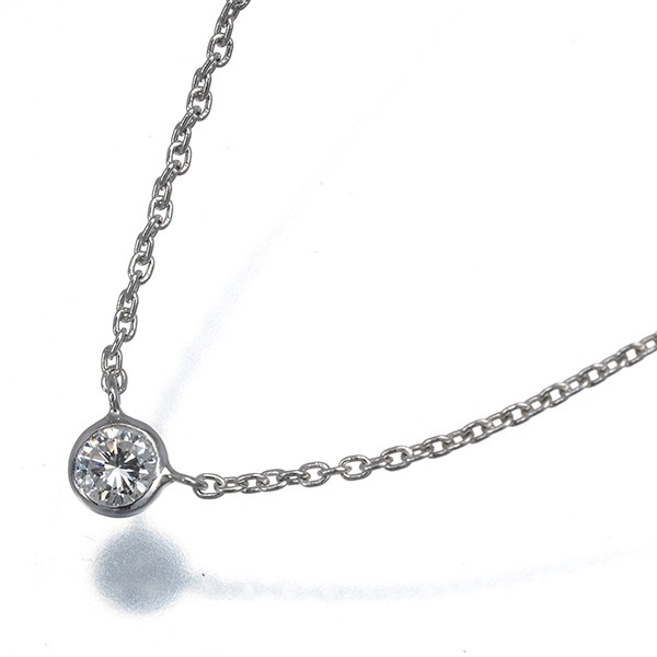 Auth VENDOME Necklace Diamond 0.09ct Solitaire 900 850 Platinum