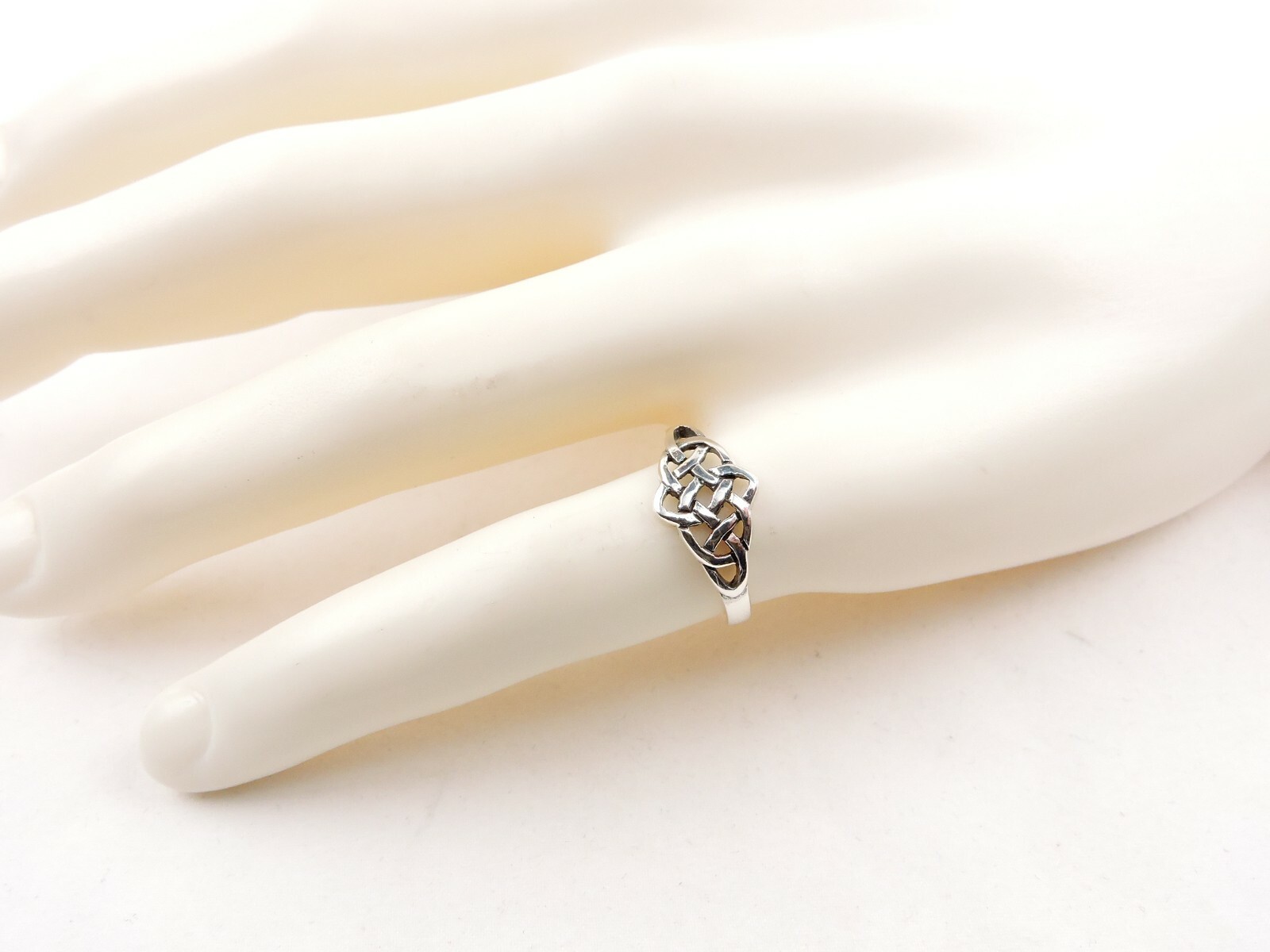 Sterling Silver Celtic Weave Ring – Free Gift Packaging
