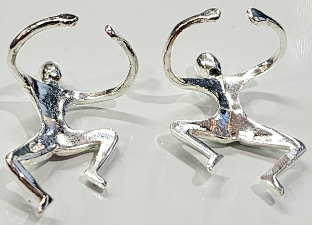 Ear Cuffs Climbing Man 925 Sterling Silver You get 2 Pieces 1 Pair cuffs SM2