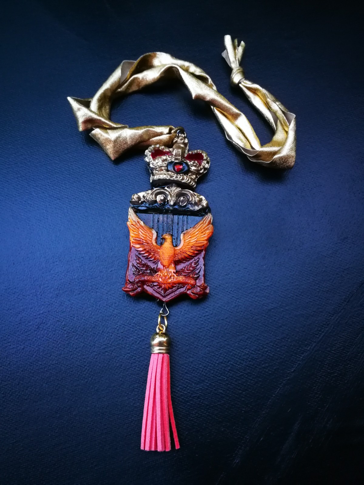 Royal Crown Eagle Pendant Bird Spirit Companion Talisman Necklace Magic Jewelry