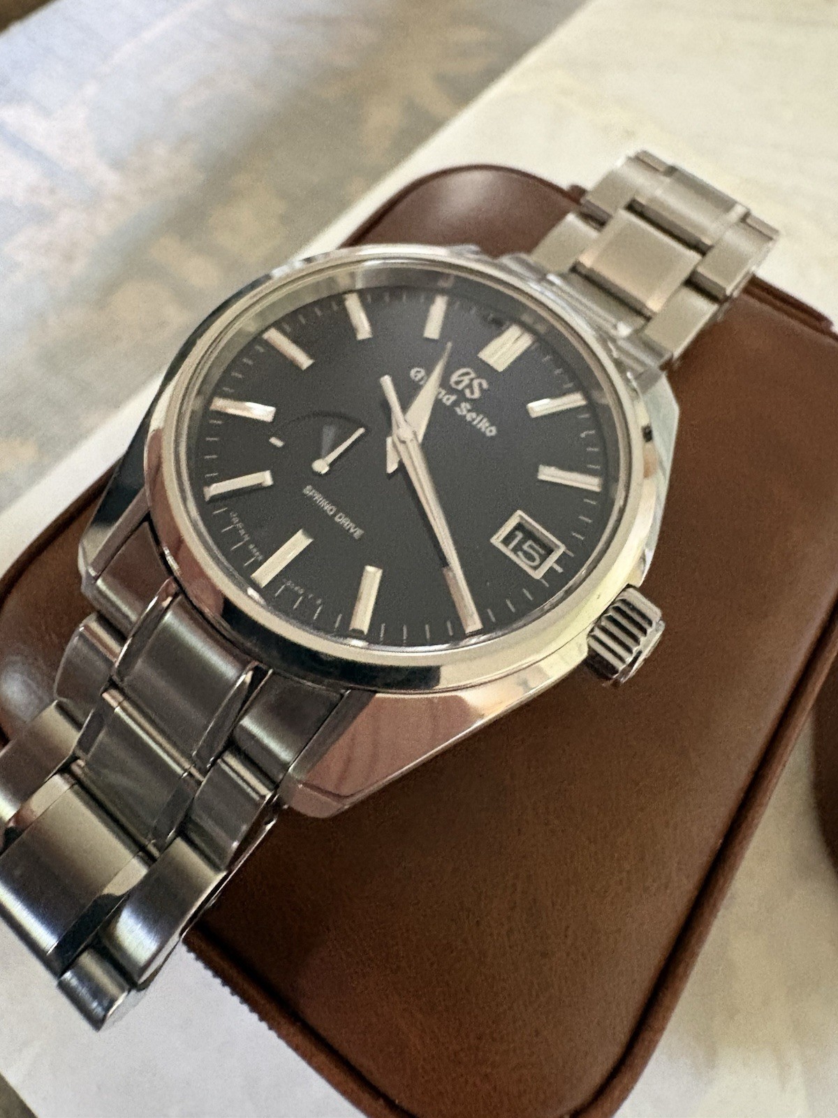 Grand Seiko Heritage Men’s Automatic Spring Drive Watch SBGA375 Blue Dial