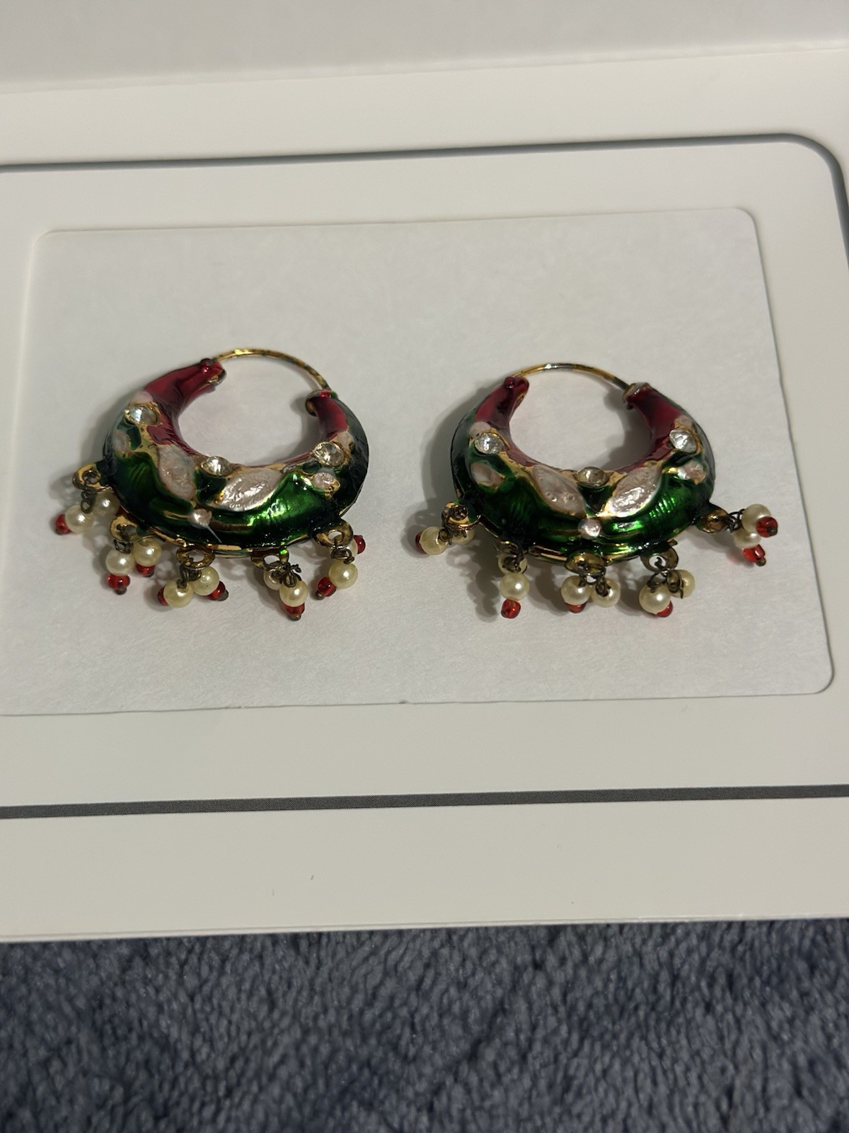 Minakari lakh Jaipur’s Antique Rare Earrings