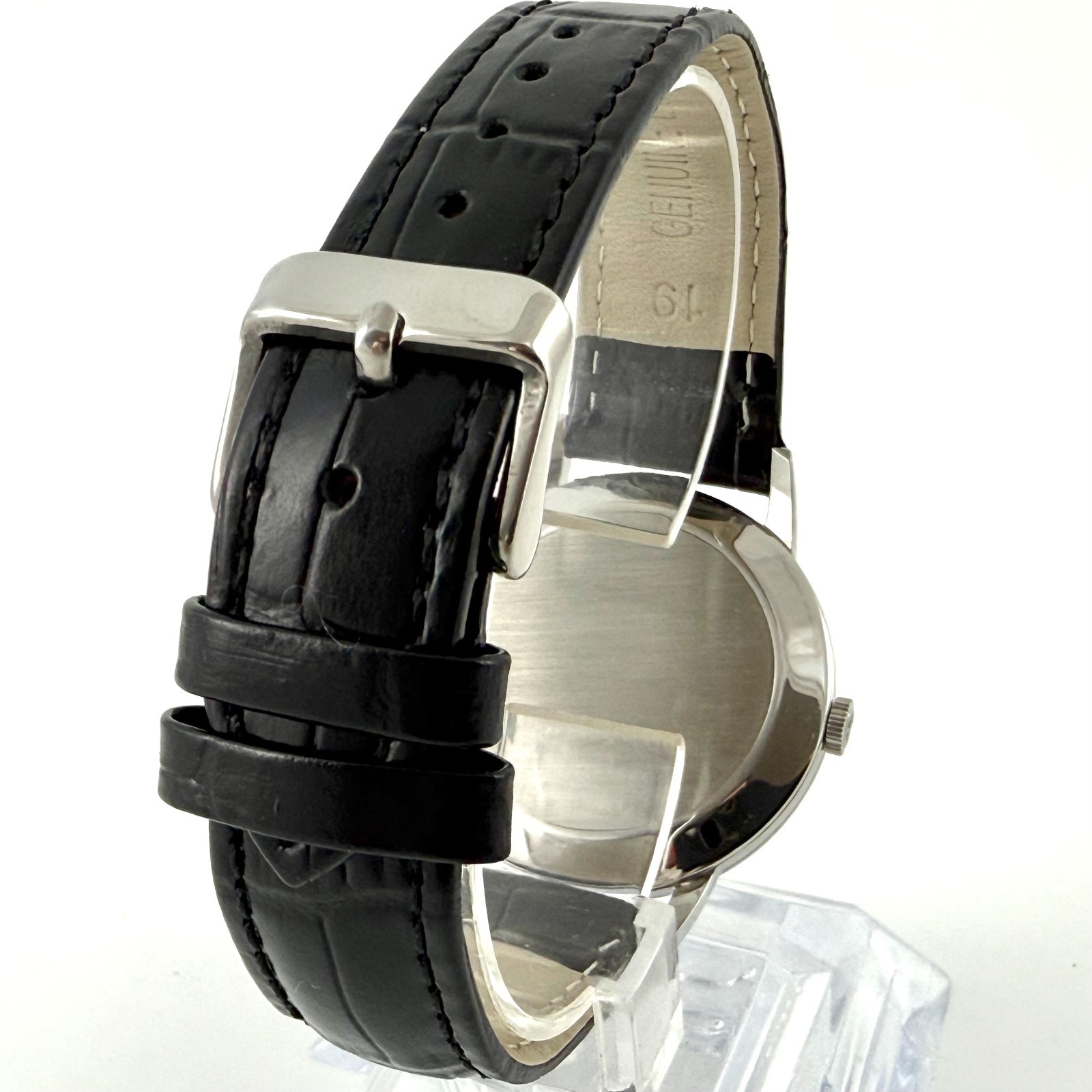 SWISS MADE OVERSIZED GIRARD PERREGAUX NICE BLACK DIAL MANUAL WIND GENTS WATCH
