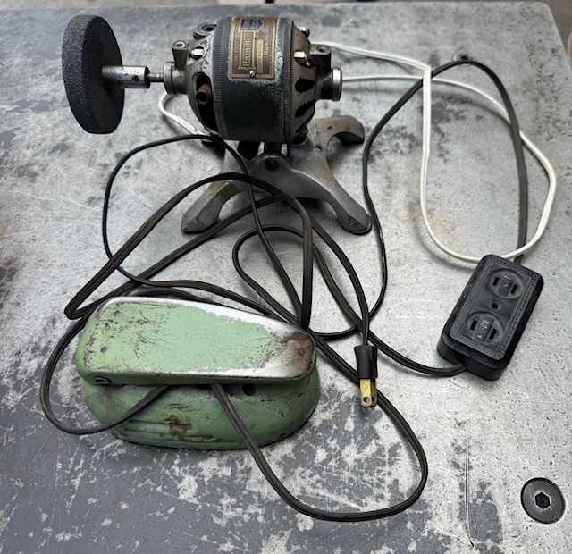 Vintage Hamilton Beach Jeweler Watchmaker Jeweler Lathe Motor Tool With Pedal