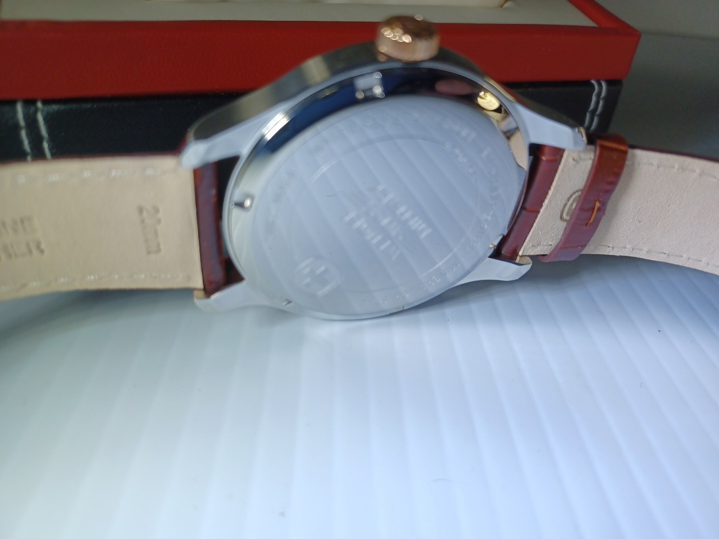 Wenger Swiss Military Classic Executive GMT Watch Rose Gold Brown Leather 100m