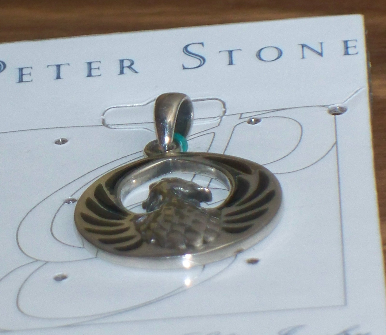 STERLING Silver PHOENIX Rising From The Ashes PENDANT by Peter Stone Pagan