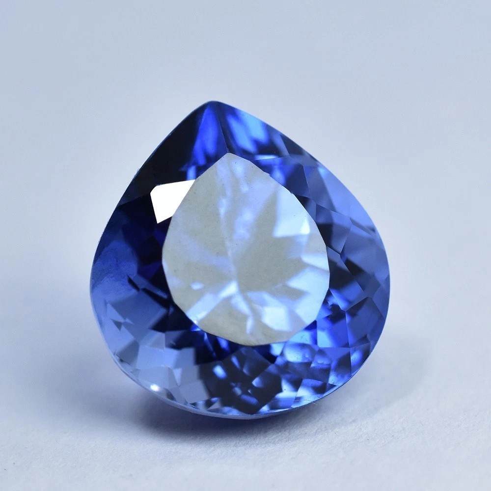 8.90 Ct Certified Natural Blue Tanzanite Pear Cut Jewelry Stone Pear Cut