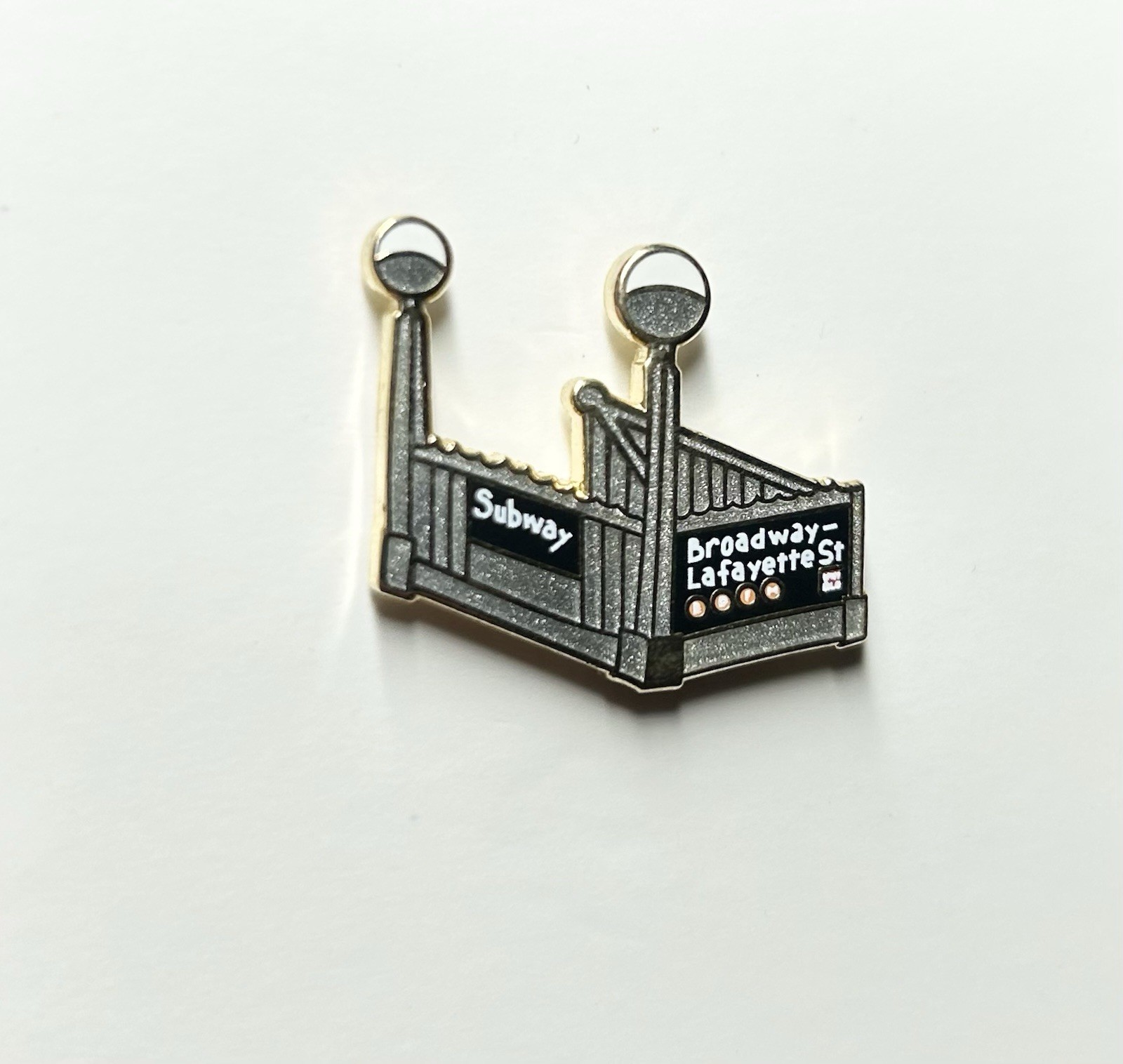 NYC Subway Station Broadway & Lafayette St. Enamel Pin (Limited Collectors Item)