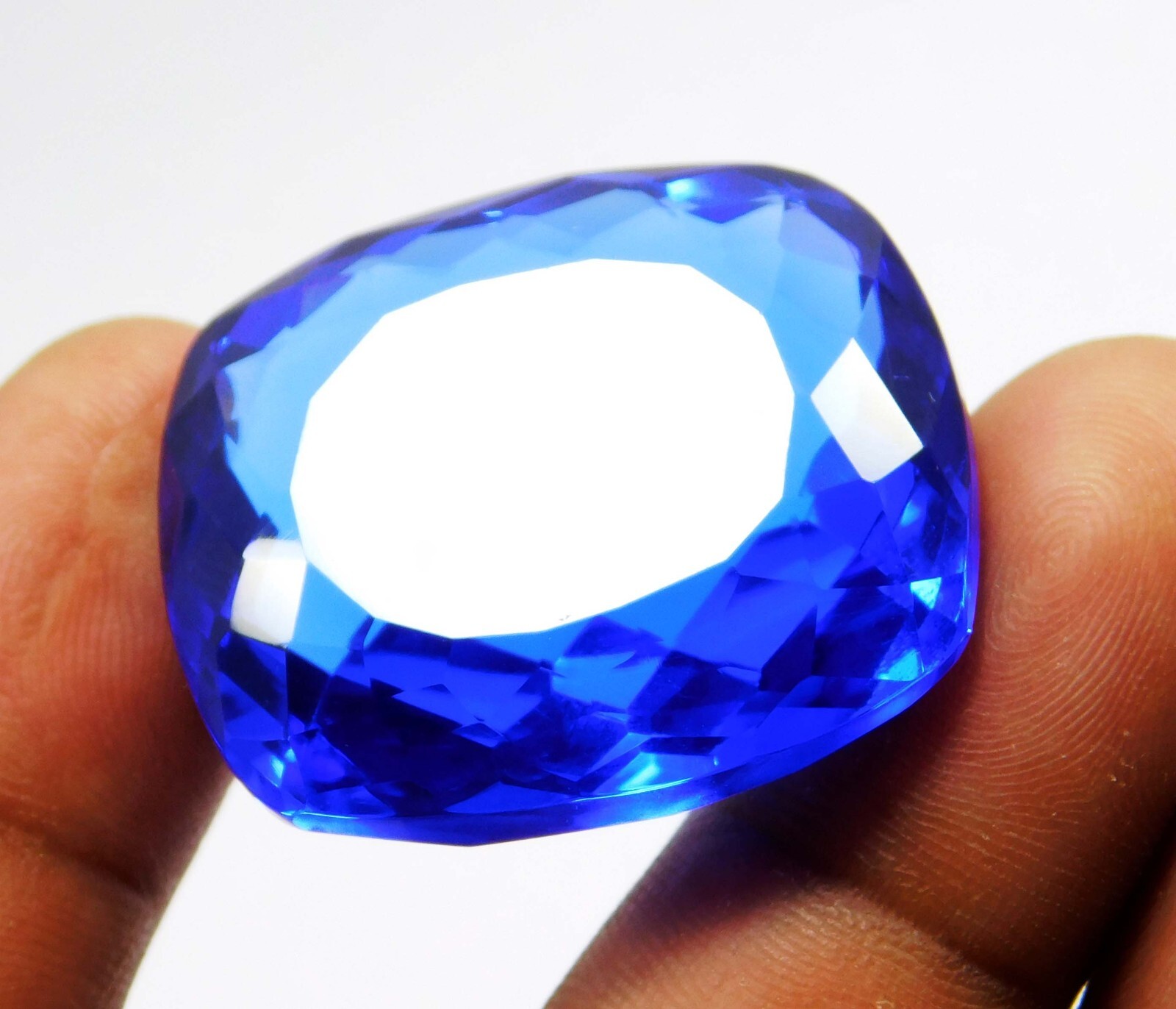 Natural 82.40 Ct Blue Tanzania Of Tanzanite Certified Cushion Cut Loose Gems