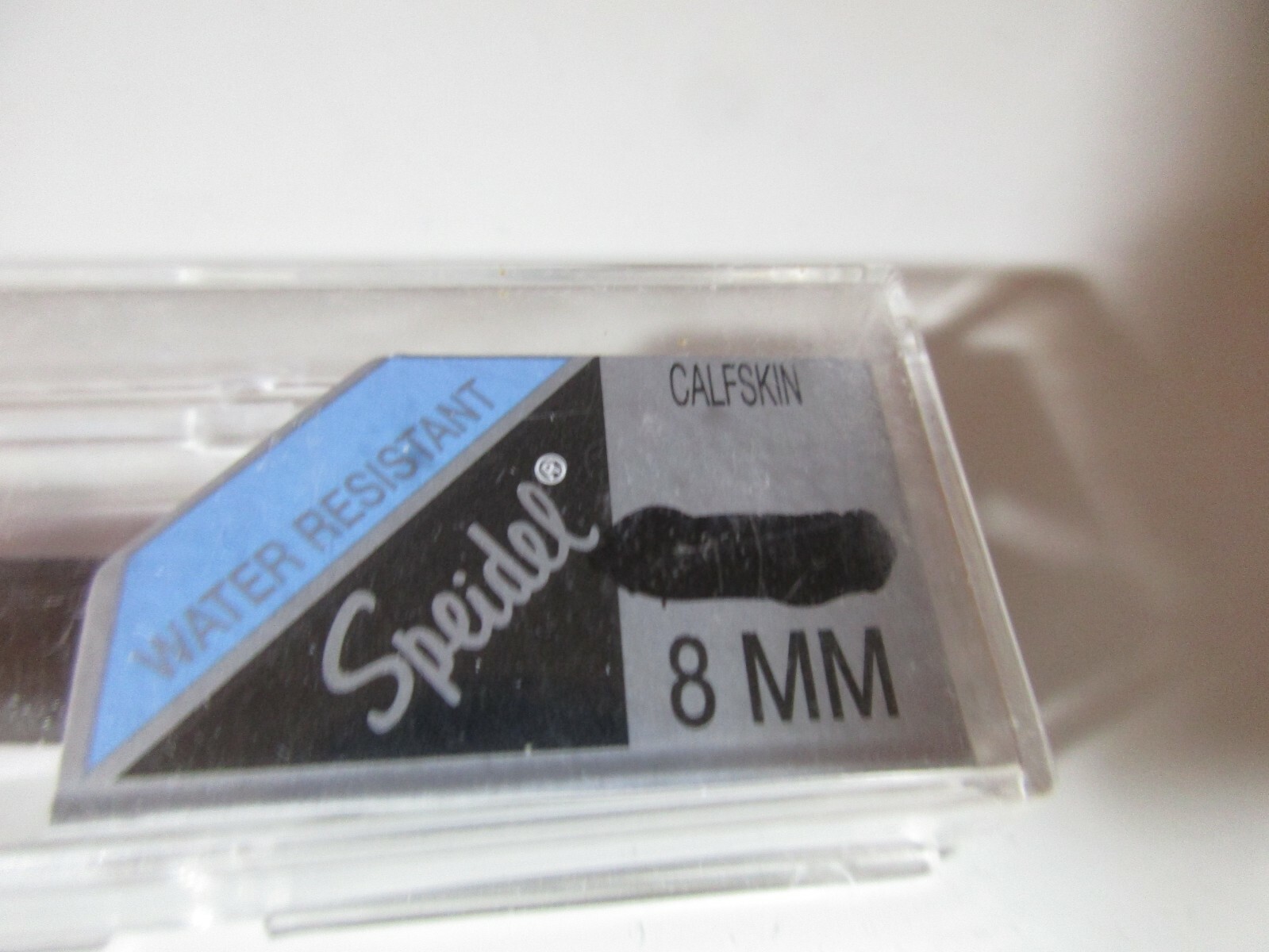 NOS Speidel Calf Skin Leather Brown 8mm Watch Band 259 130 Gold Buckle