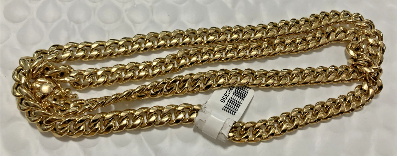10kt Real Gold Cuban Link Chain Semi-Solid 35.6grams 7.5mm 24” GND Brand NWT 10K