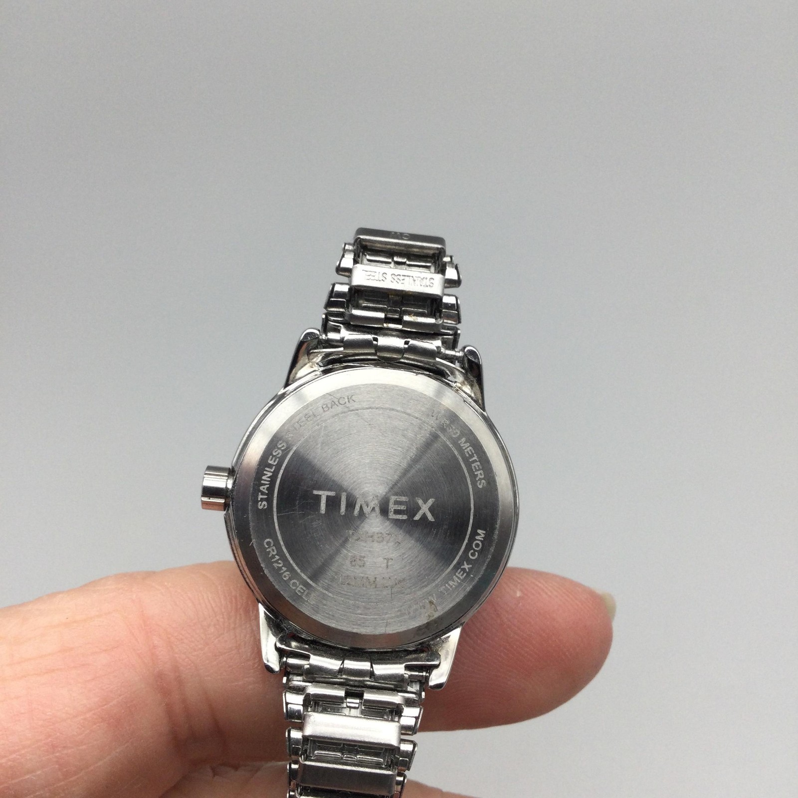 Timex Easy Reader Indiglo Womens Watch 23mm Date Silver Tone Stretch New Battery