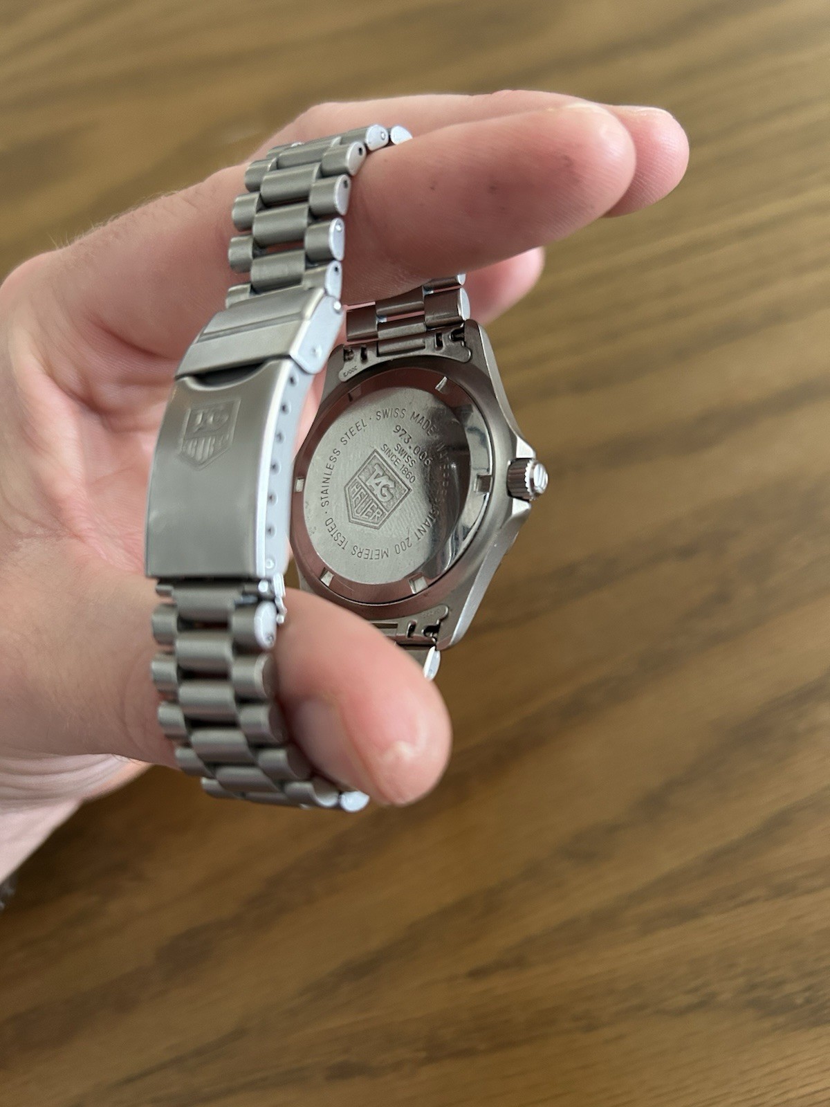 TAG Heuer 2000 Diver Quartz 37mm Black Dial 200m SS Bracelet Date