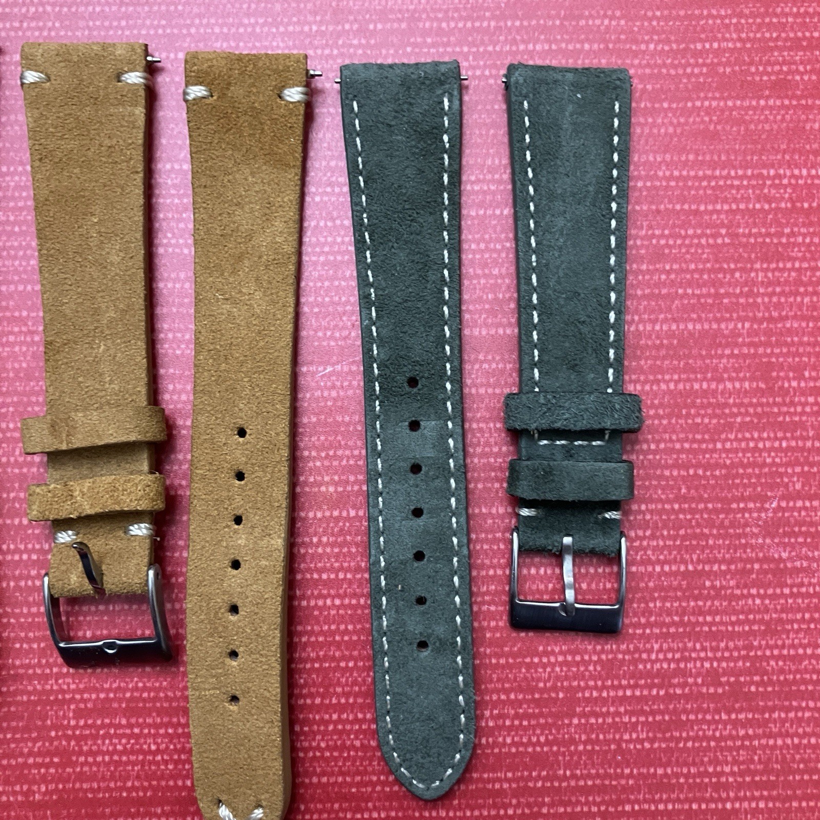 4 Pair Never Used High Quality Watch Straps Bands 20mm StrapsCo and More