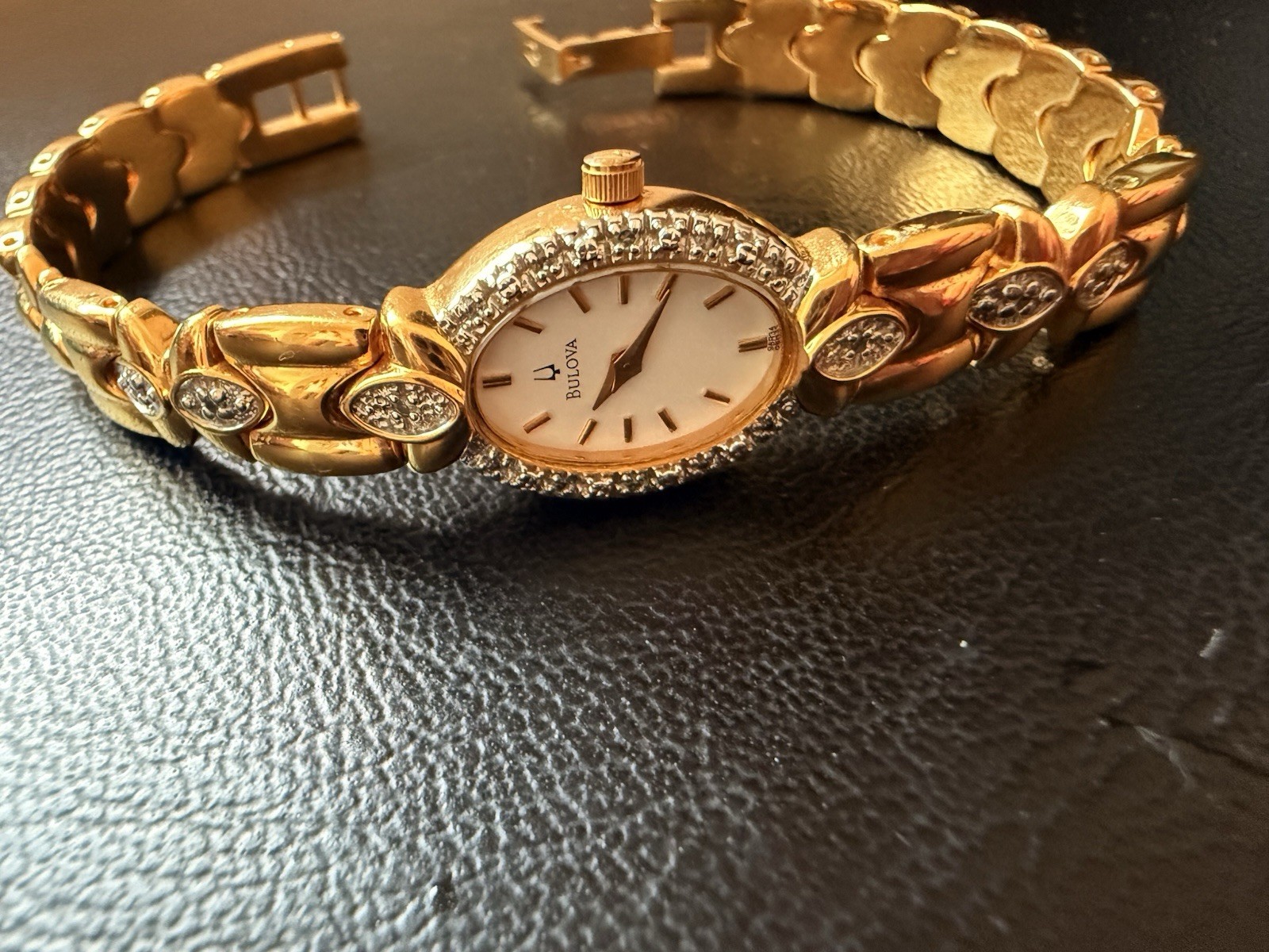 Bolivia Gold Watch Diamond Accents
