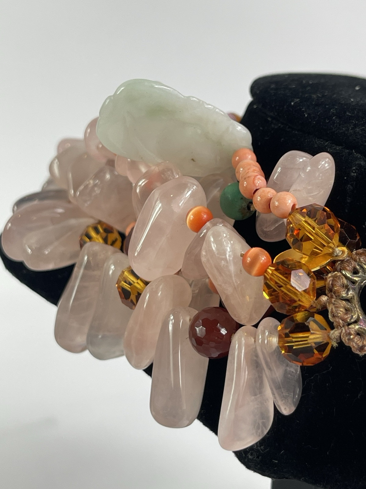 Simon Alcantara Design Polished Stone Necklace Stunning ! Bergdorf Goodman