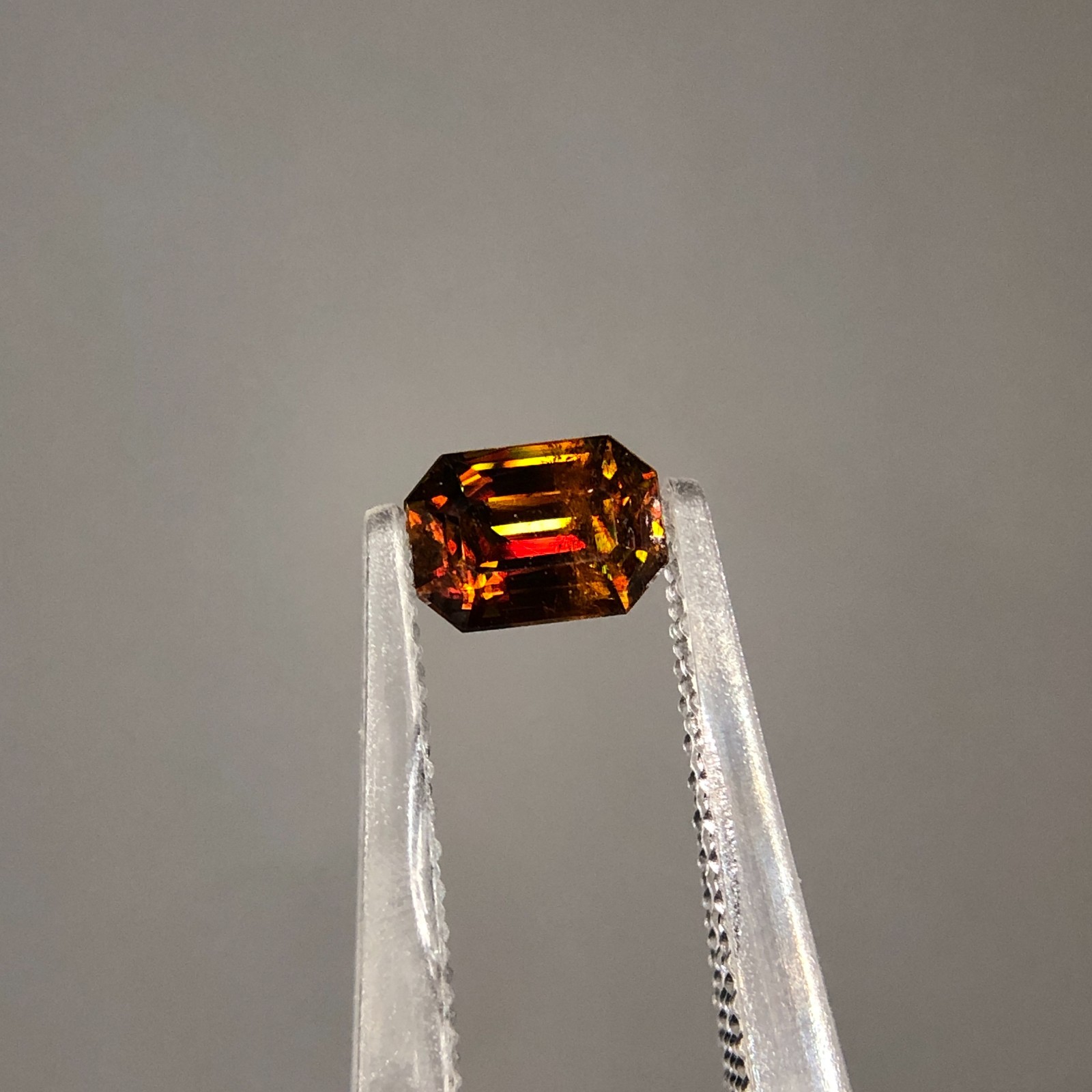 0.60 Ct Natural Full Fire Sphene Titanite Fancy Cut Gemstone For Jewellery