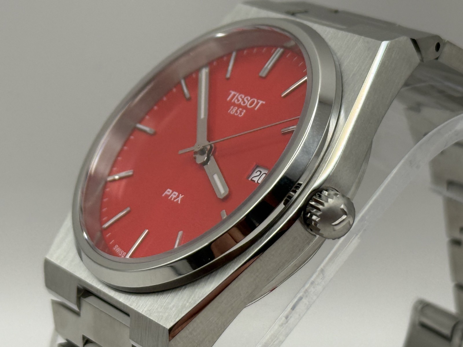 Tissot PRX 40mm Red Dial Stainless steel Adults Watch T137.410.11.421.00