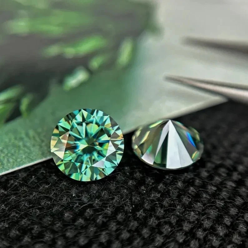 5 CT Natural Green Diamond 11.50 mm Round Cut VVS1 D Grade Certified Stone D03