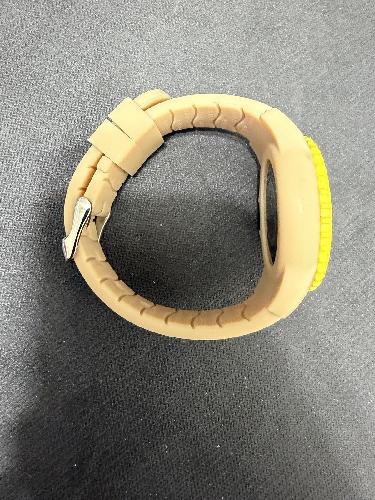 GEBO Time To Save The Earth Watch – Yellow Dial Beige Strap – Old Stock