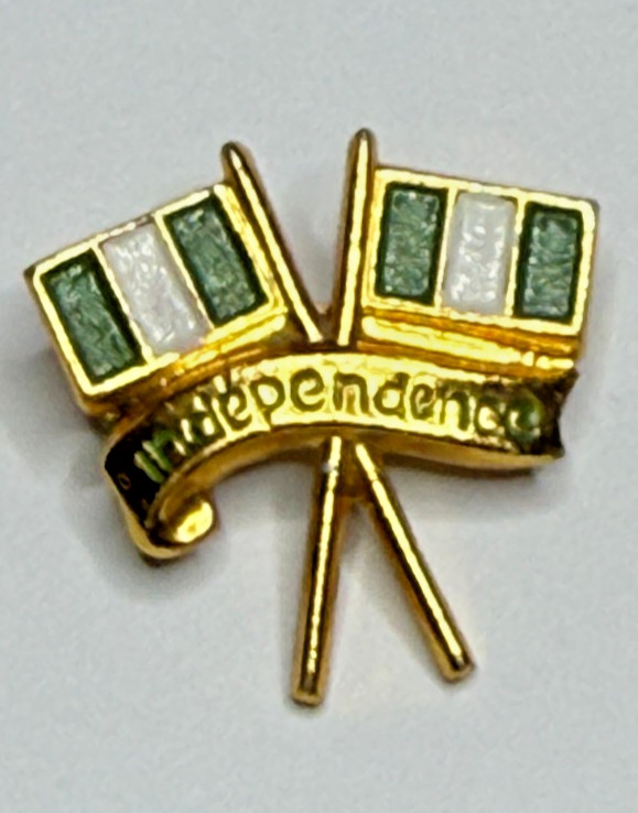Nigeria Independence Pin Two Flags
