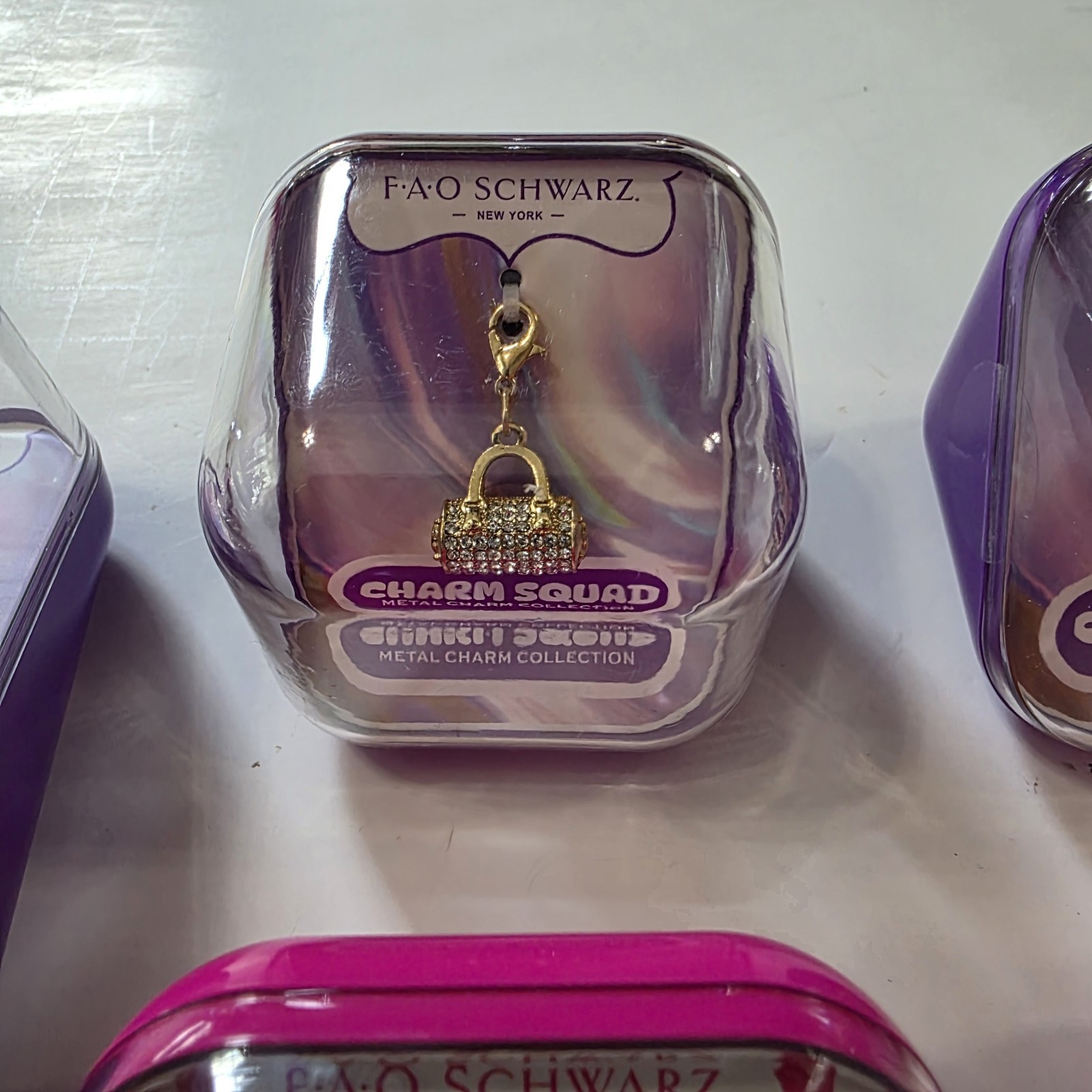 FAO Schwarz Charm Squad Pearl Bracelet and Charm Lot New Sealed