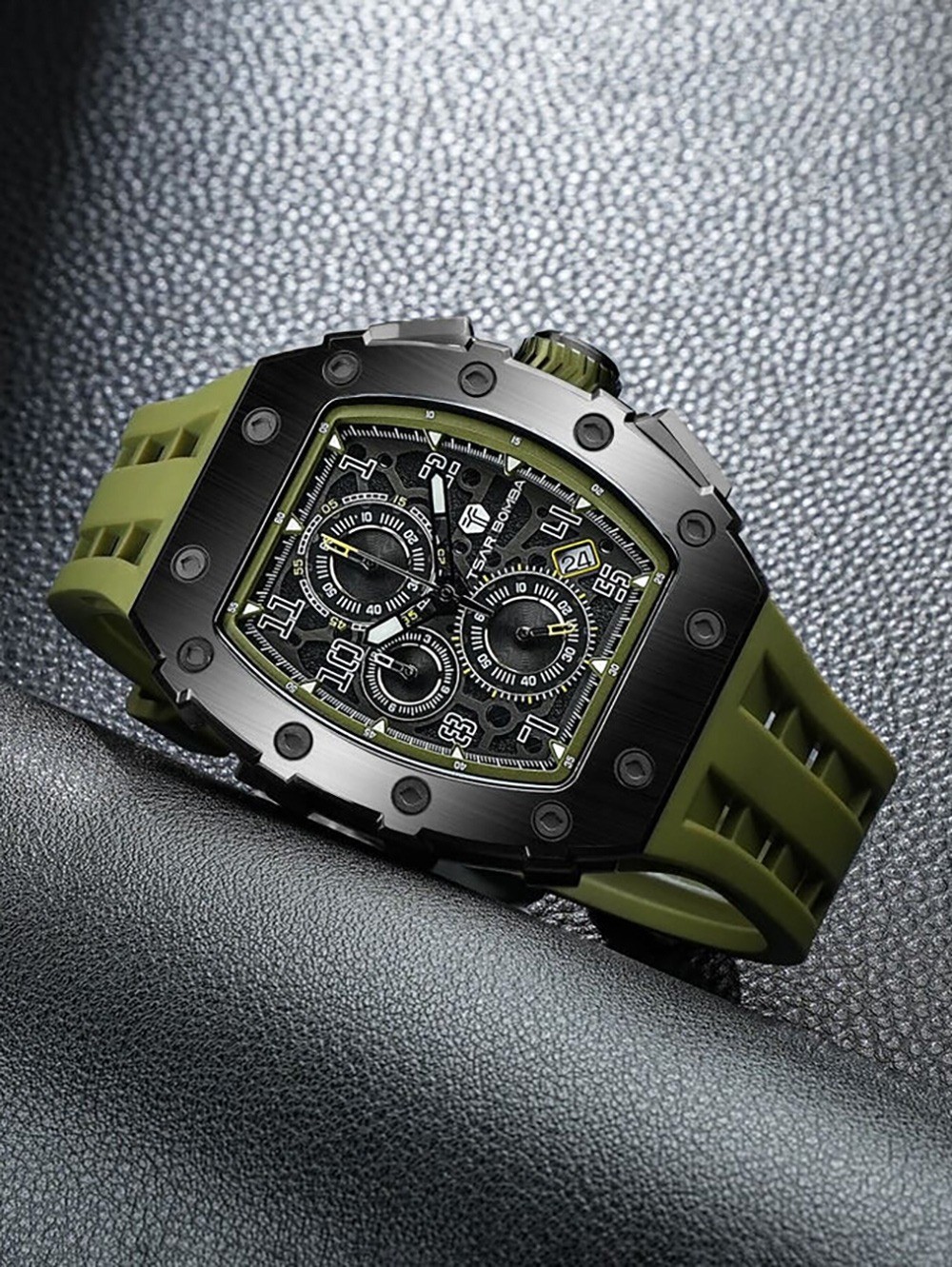 Tsar Bomba TB8204Q-38 Mens Watch Elemental Chronograph 43mm 5ATM