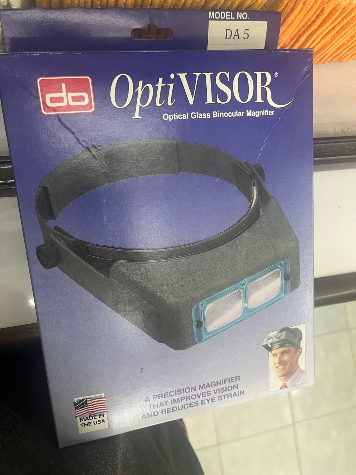 Optical Optivisor DA5 Binocular Magnifier Headband Focal Length 2.5X