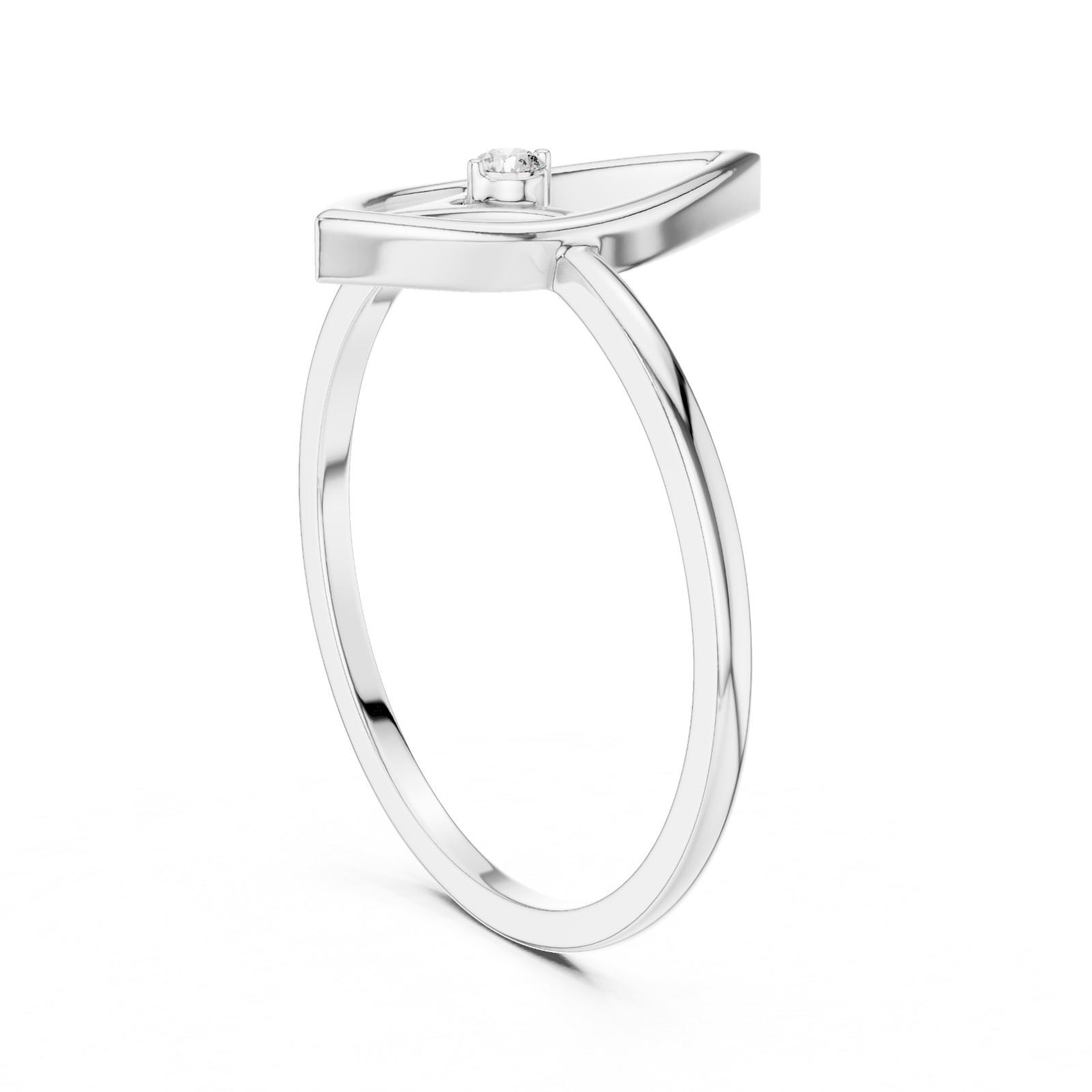 Round Natural Certified VVS1 D Diamond Designer Style Luxury Ring 14K Gold Over