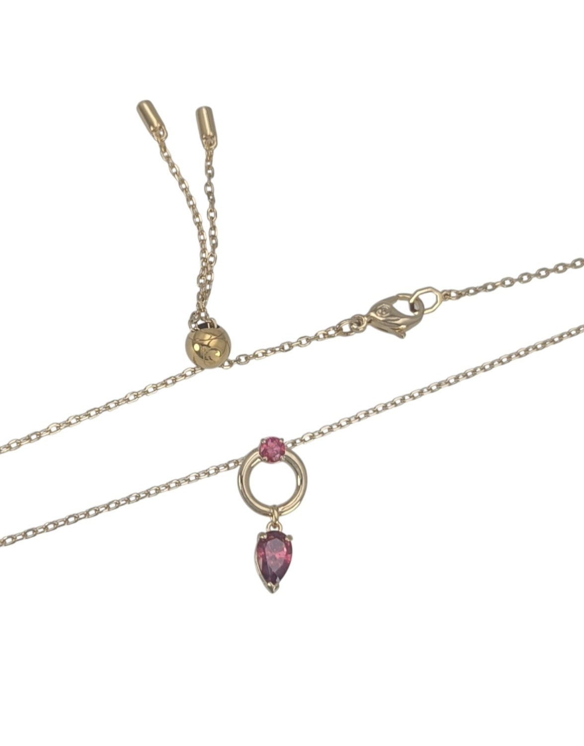 New 100% Authentic SWAROVSKI Gold Chain Red Mesmera Pendant Necklace 5732487