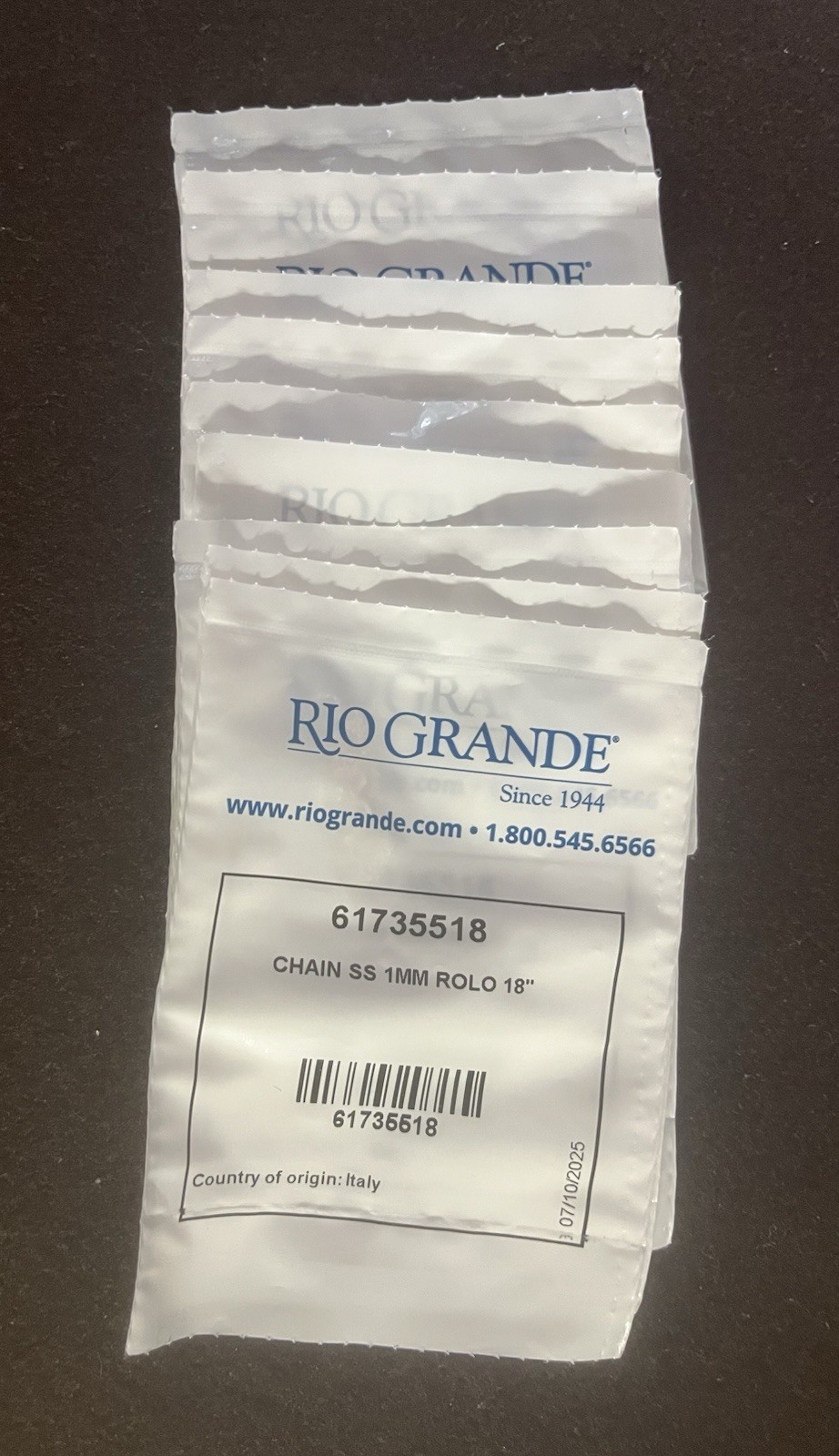 18″ Sterling Silver 1.0mm Oval Rolo Chain Necklace