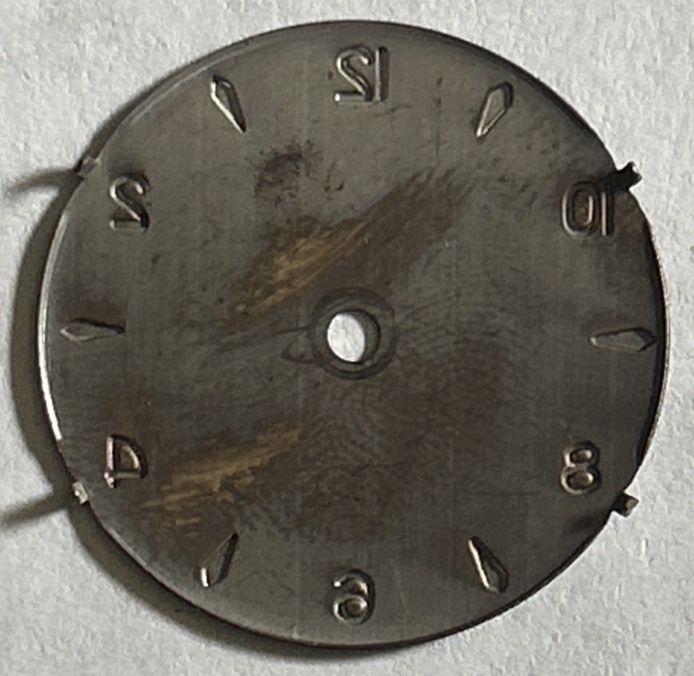 Vintage TIMEX Self-Wind Silver W/ Gold Indices Watch DIAL PART ONLY